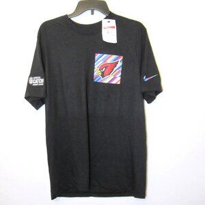 Nike Arizona Cardinals NFL Tee T Shirt NEW Mens L Black Football Fan